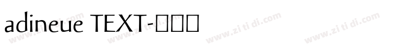 adineue TEXT字体转换